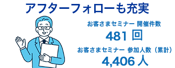 アフターフォローも充実